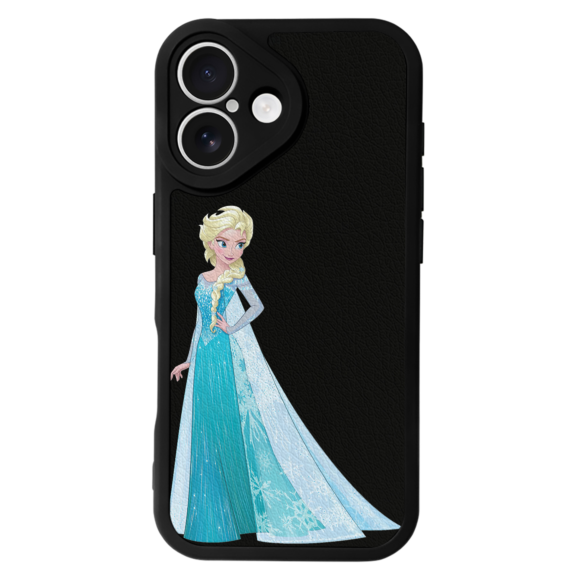（画像用） アナと雪の女王 アンナ エルサ Frozen Anna Elsa 【iPhone 16シリーズ対応】シリコンスマホケース（レザー調） 材質：シリコン